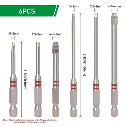 6-Piece Hex Driver Bit Set (K)