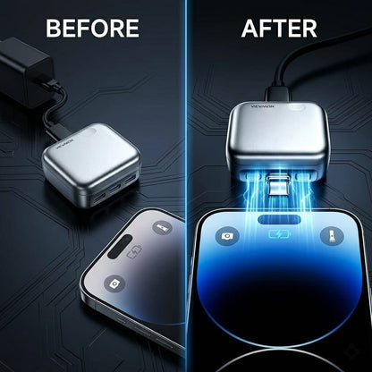 Protect Your Battery Every Night – Smart Auto Cut-Off USB-C Charger Adapter