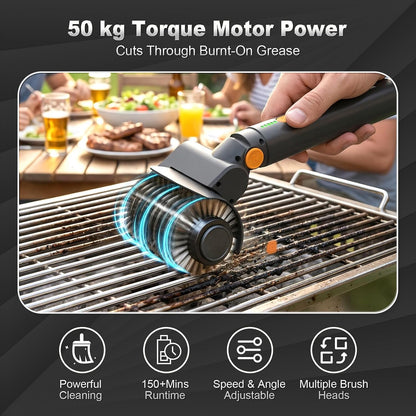 GrillMaster Pro™ Electric Grill Brush – Make Cleanup The Easiest Part Of BBQ