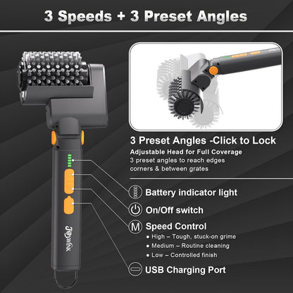 GrillMaster Pro™ Electric Grill Brush – Make Cleanup The Easiest Part Of BBQ