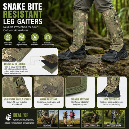 🐍 SnakeGuard™ Leg Gaiters | Walk Into The Wild With Confidence