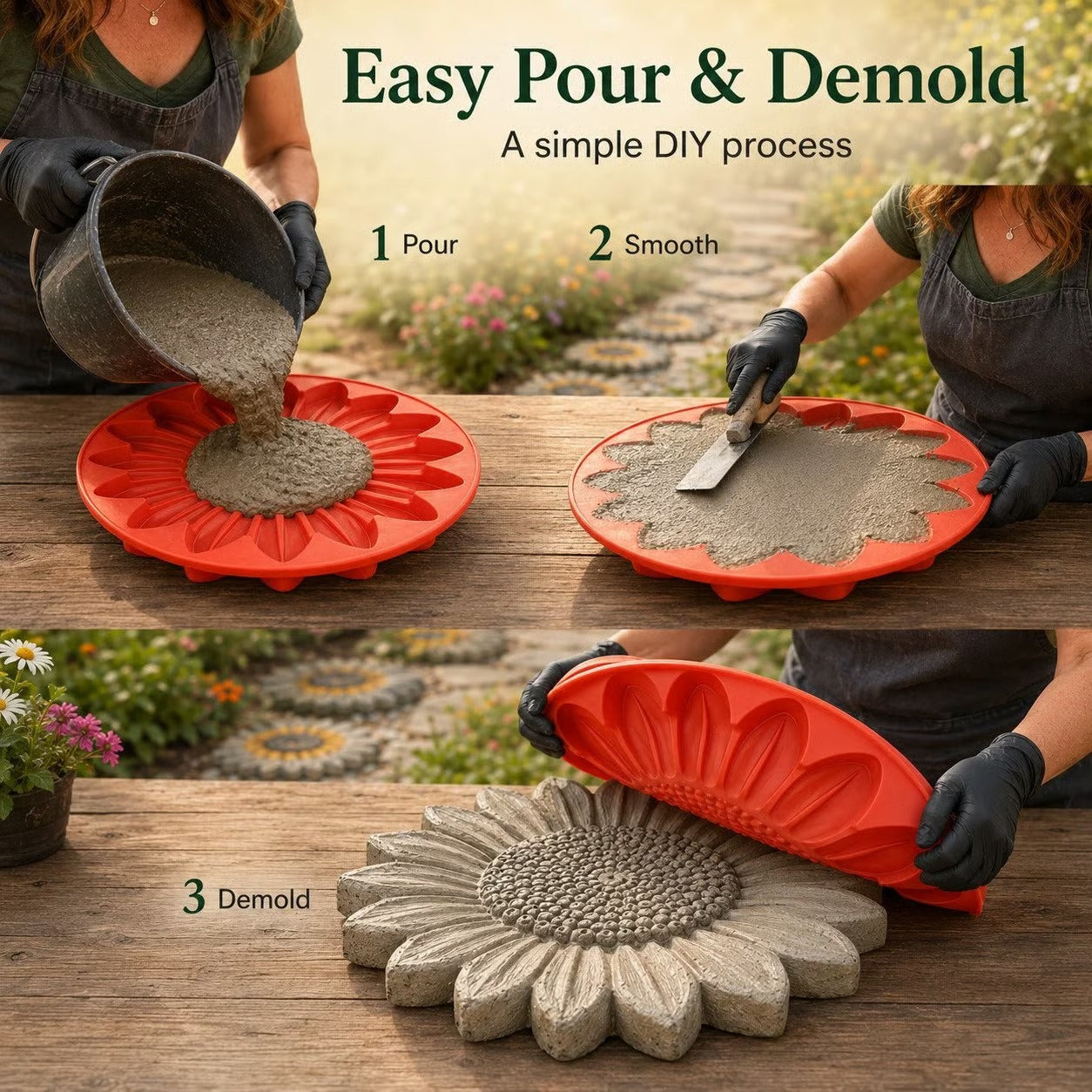 💥 Last-Day Sale - Garden Art Stepping Stone Mold