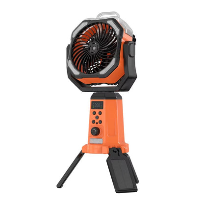 Solar Camping Fan 20000mAh Portable Air Conditioner Electric Cooling Desktop Rechargeable Fan Retractable Outdoor Spray Mist Fan