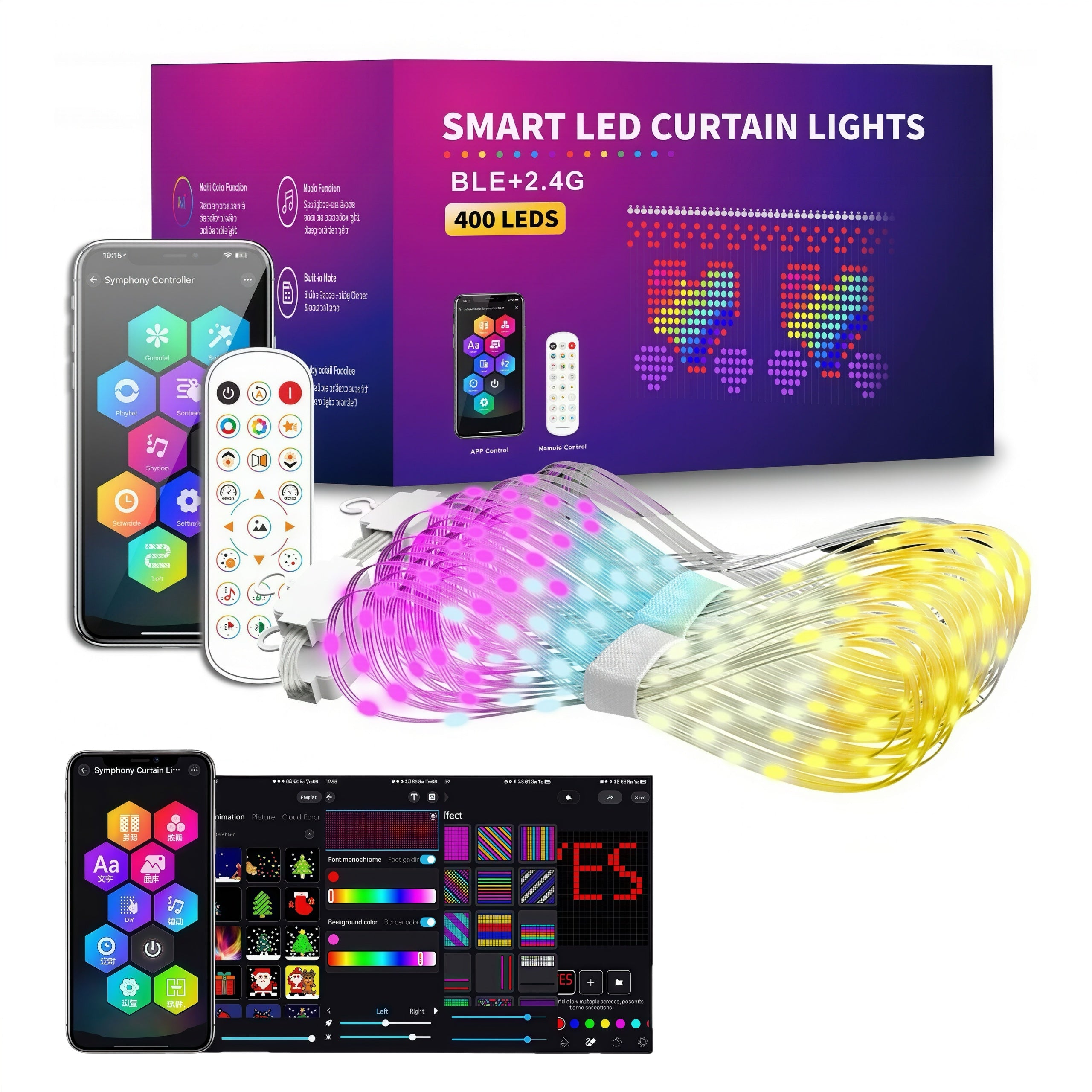 8 × 8 FT | 256 LEDs
