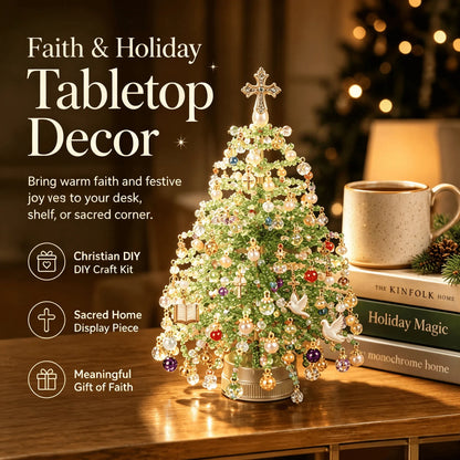DIY Beaded Christmas Tree Kit – Mini Crystal Bead Xmas Tree Craft Set
