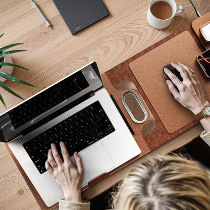 💻 WorkMate™ 5-in-1 Laptop Carrying Case with Wireless Charging Stand