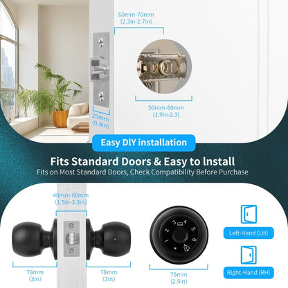 🔐 Tuya Bluetooth 5-in-1 Smart Fingerprint Door Lock