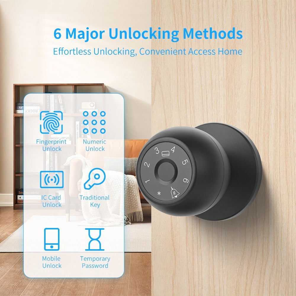 🔐 Tuya Bluetooth 5-in-1 Smart Fingerprint Door Lock