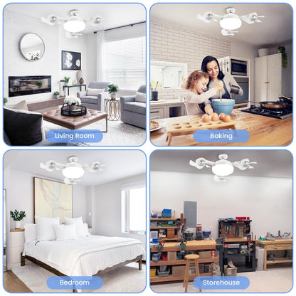 🔥 Summer Sale | Screw-In Ceiling Fan Light with Remote – Bright LED & Powerful Cooling