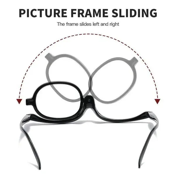 ✨ Flawless Makeup Glasses™ | Flip Lens Reading Glasses for Easy Makeup Application💄