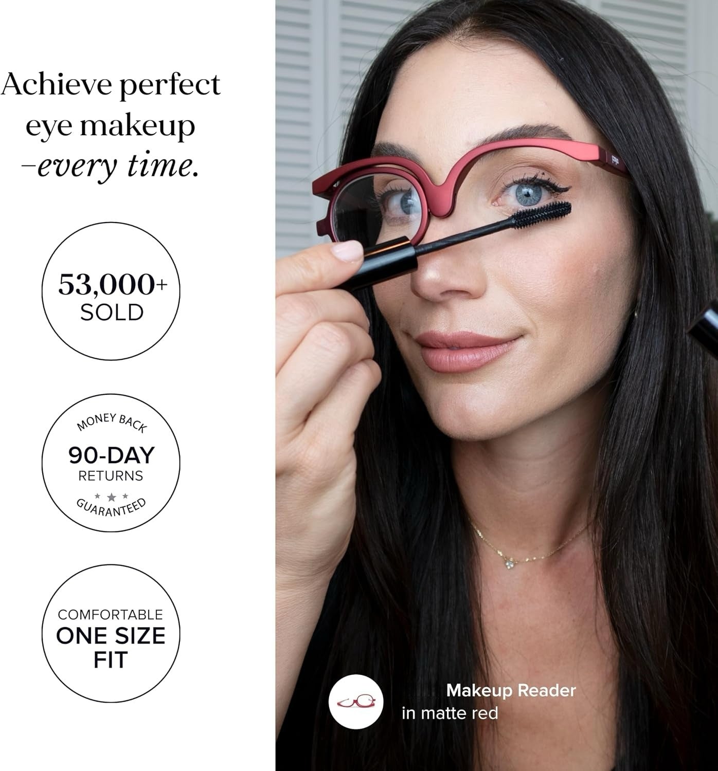 ✨ Flawless Makeup Glasses™ | Flip Lens Reading Glasses for Easy Makeup Application💄