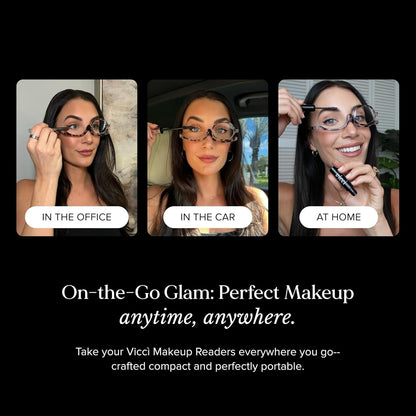 ✨ Flawless Makeup Glasses™ | Flip Lens Reading Glasses for Easy Makeup Application💄