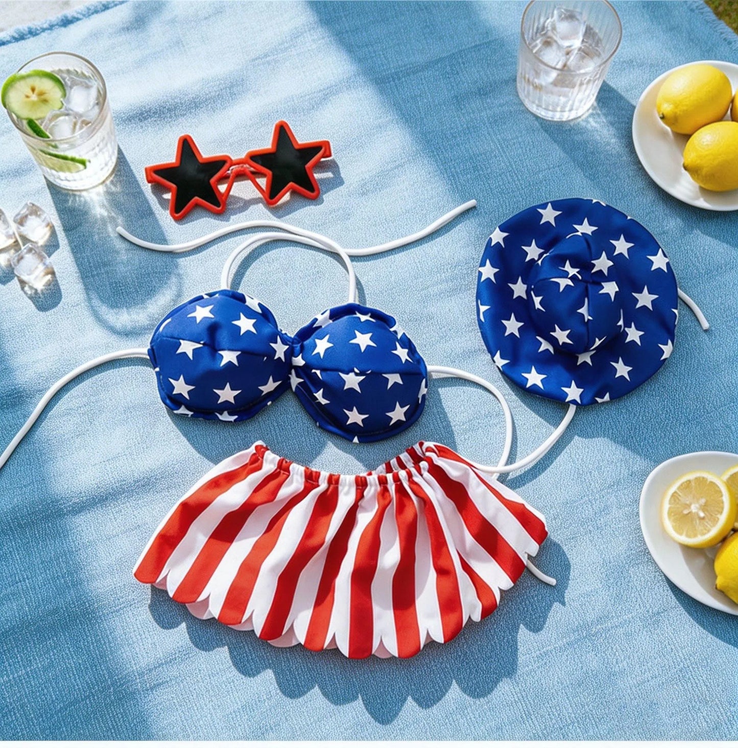 🦢America's Favorite Porch Goose Outfit – Complete 4th of July Beach Party Look🇺🇸