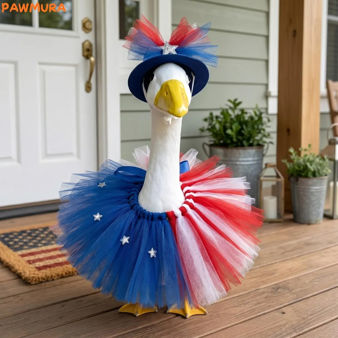 🏖️ Patriotic Sun Hat Tutu