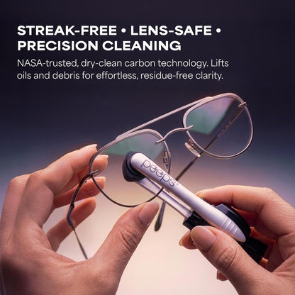 Eye Doctors Agree: The Way Most People Clean Their Glasses Is Slowly Ruining Them.  Meet Peeps® — The Lens Cleaner Trusted By Over 7 Million People.