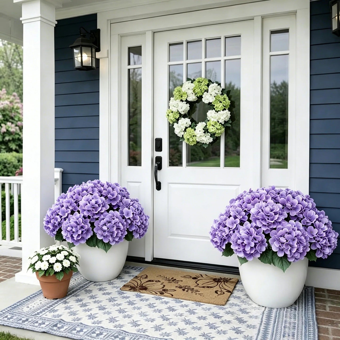 💥Buy 2 Free Shipping💐Artificial Outdoor Hydrangea Flowers - UV resistant, Waterproof, Windproof