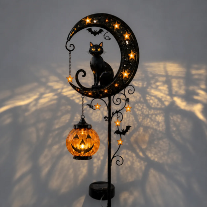 🎃Halloween Early Bird Special Sale - Pumpkin Moon Garden Stake Light