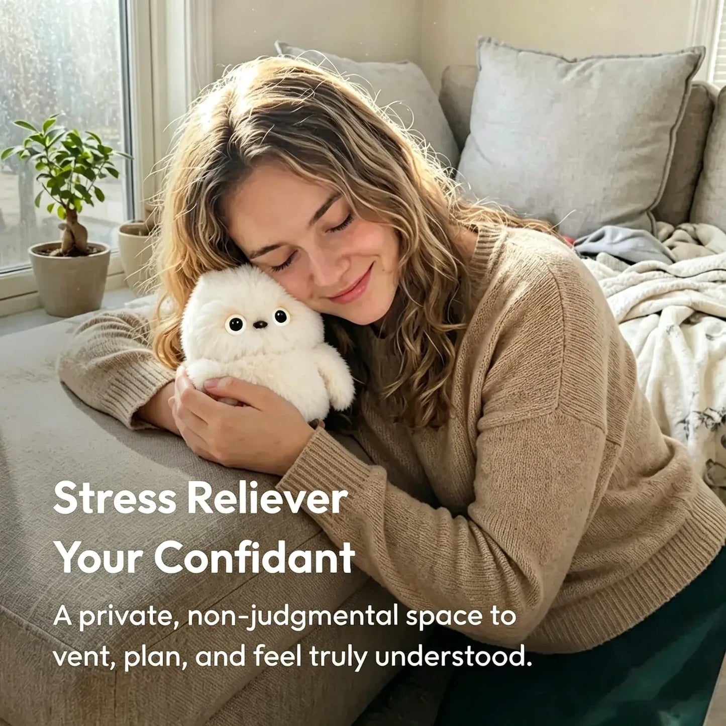 🦉 Fluffy AI Companion™ – Interactive Talking Plush Bag Charm That Responds to Your Touch