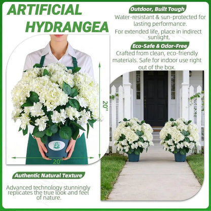 💥Buy 2 Free Shipping💐Artificial Outdoor Hydrangea Flowers - UV resistant, Waterproof, Windproof