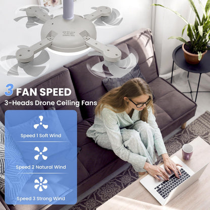 🔥 Summer Sale | Screw-In Ceiling Fan Light with Remote – Bright LED & Powerful Cooling