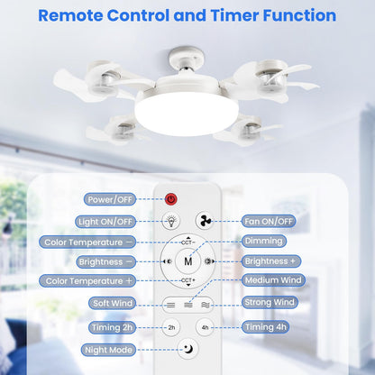 🔥 Summer Sale | Screw-In Ceiling Fan Light with Remote – Bright LED & Powerful Cooling