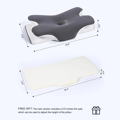Adjustable Ergonomic Memory Foam Neck Pillows