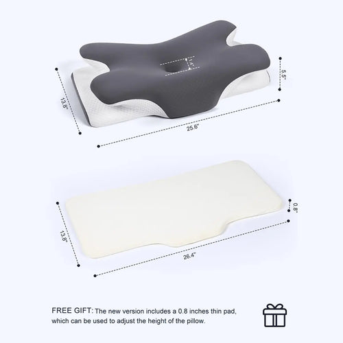 Adjustable Ergonomic Memory Foam Neck Pillows