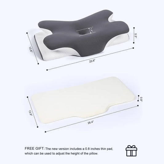 Adjustable Ergonomic Memory Foam Neck Pillows