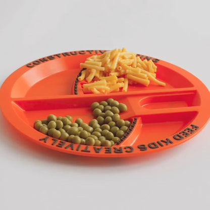 Dinosaur Themed Kids Plate &amp; Utensil Complete Set