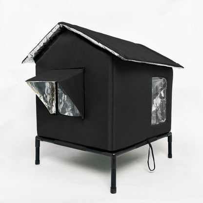 🐈 Outdoor All-Season Elevated Cat House | Give Outdoor Cats a Cozy Home