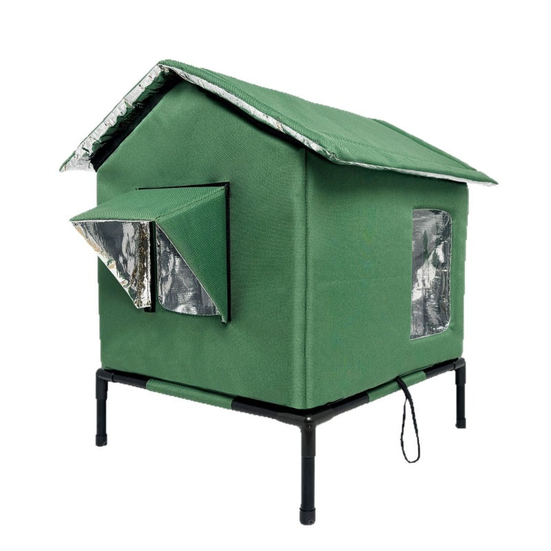 🐈 Outdoor All-Season Elevated Cat House | Give Outdoor Cats a Cozy Home