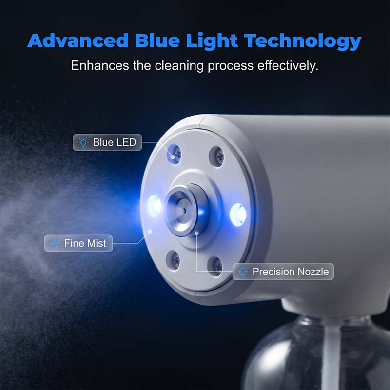 50% OFF NOW! 🚫🦠Cordless Nano Atomizer | Touchless Disinfecting + Blue Light Sanitizer – Home, Office & Car
