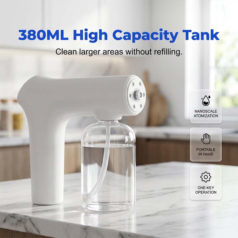 50% OFF NOW! 🚫🦠Cordless Nano Atomizer | Touchless Disinfecting + Blue Light Sanitizer – Home, Office & Car
