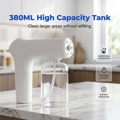 50% OFF NOW! 🚫🦠Cordless Nano Atomizer | Touchless Disinfecting + Blue Light Sanitizer – Home, Office & Car