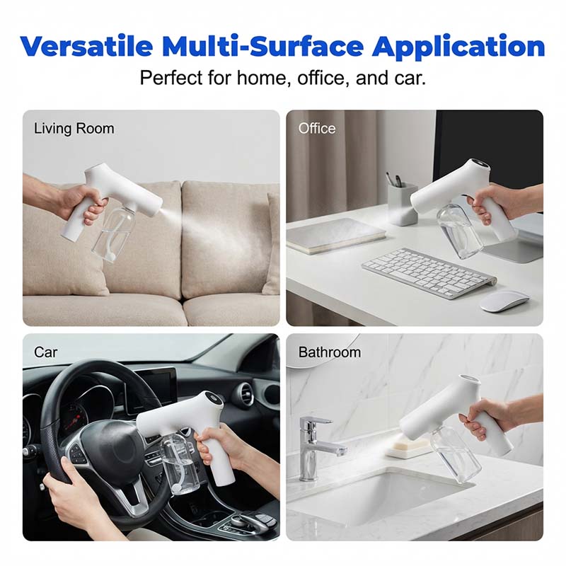 50% OFF NOW! 🚫🦠Cordless Nano Atomizer | Touchless Disinfecting + Blue Light Sanitizer – Home, Office & Car