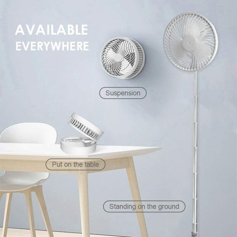 🌀Summer Promotion! 🔋 Telescopic Folding USB Charging Fan – Adjustable height, quiet operation & portable – perfect for desk, travel or outdoor use 💨