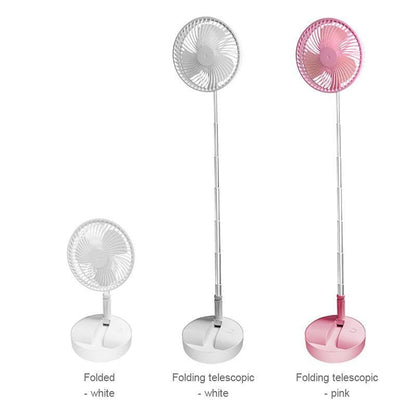 🌀Summer Promotion! 🔋 Telescopic Folding USB Charging Fan – Adjustable height, quiet operation & portable – perfect for desk, travel or outdoor use 💨