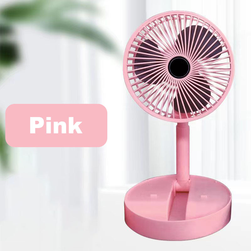 🌀Summer Promotion! 🔋 Telescopic Folding USB Charging Fan – Adjustable height, quiet operation & portable – perfect for desk, travel or outdoor use 💨