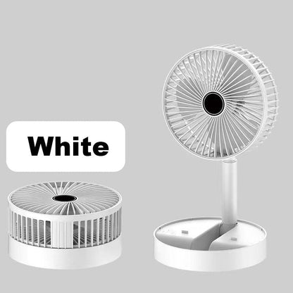 🌀Summer Promotion! 🔋 Telescopic Folding USB Charging Fan – Adjustable height, quiet operation & portable – perfect for desk, travel or outdoor use 💨