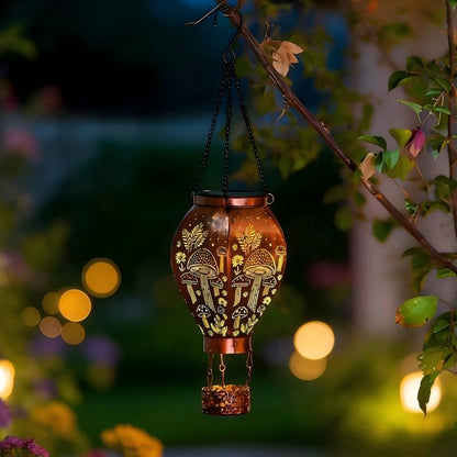 🎈 Solar Hot Air Balloon Lantern – Auto Power On 🌿