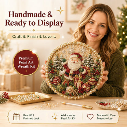 ✨Four Seasons Pearl Wreath DIY Kit - Sparkling Seasonal Decor 💎