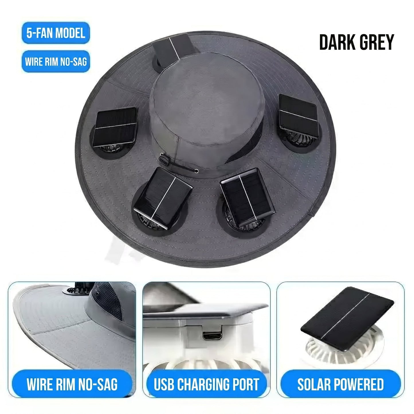 🔥 Dad’s Favorite Summer Hat Is Here❄️ 2026 New 6-Fan Solar Cooling Hat