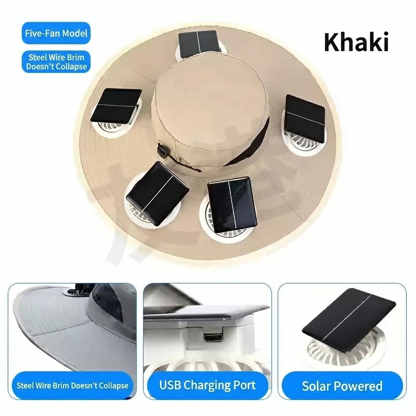 🔥 Dad’s Favorite Summer Hat Is Here❄️ 2026 New 6-Fan Solar Cooling Hat