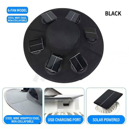 🔥 Dad’s Favorite Summer Hat Is Here❄️ 2026 New 6-Fan Solar Cooling Hat