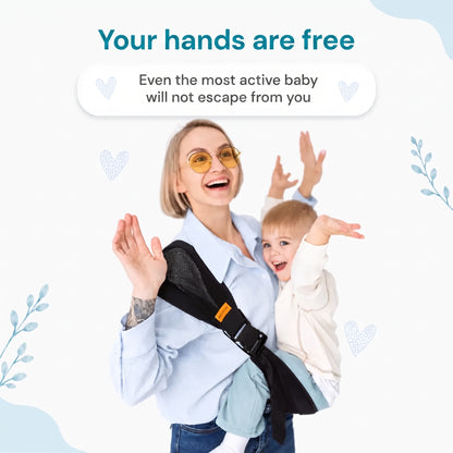 👶 CarryEase™ Toddler Hip Carrier – One-Shoulder Support For Easier Everyday Carrying