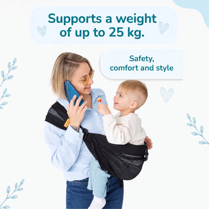 👶 CarryEase™ Toddler Hip Carrier – One-Shoulder Support For Easier Everyday Carrying