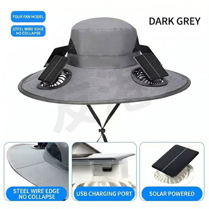 🔥 Dad’s Favorite Summer Hat Is Here❄️ 2026 New 6-Fan Solar Cooling Hat
