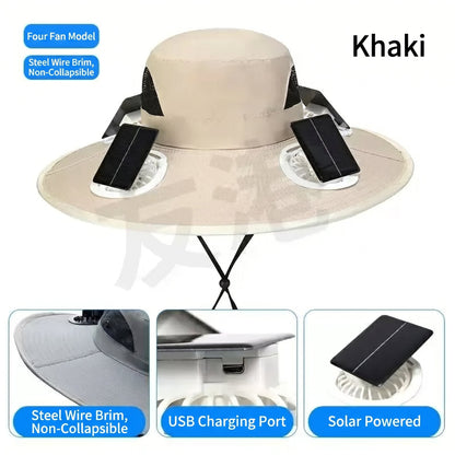 🔥 Dad’s Favorite Summer Hat Is Here❄️ 2026 New 6-Fan Solar Cooling Hat